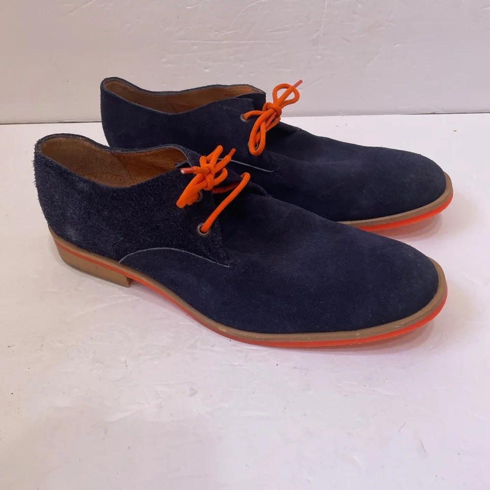 J.D. FISK SUEDE OXFORDS IN NAVY BLUE